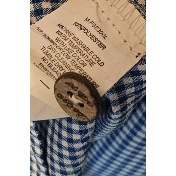 Mojo Shirt Mens XL Blue White Checked Button Up Fishing Outdoor Long Sleeve - Picture 11 of 14